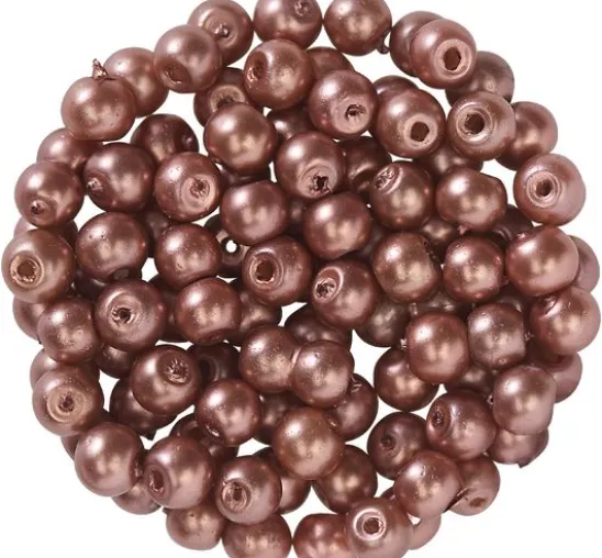 Glaswachsperlen, Ø 4 mm, 100 Stück