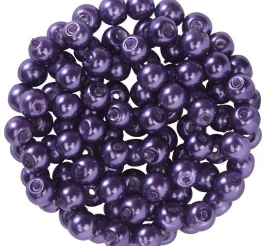 Glaswachsperlen, Ø 4 mm, 100 Stück