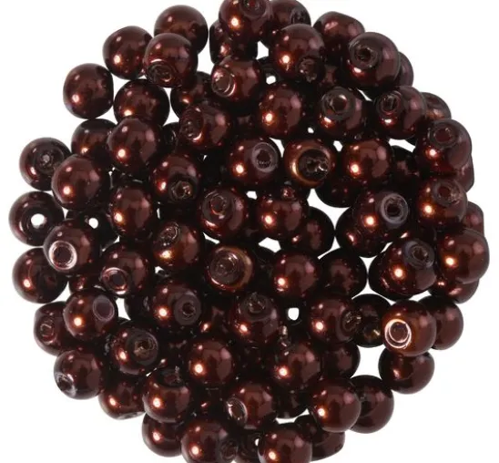 Glaswachsperlen, Ø 4 mm, 100 Stück