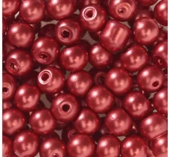 Glaswachsperlen, Ø 4 mm, 100 Stück