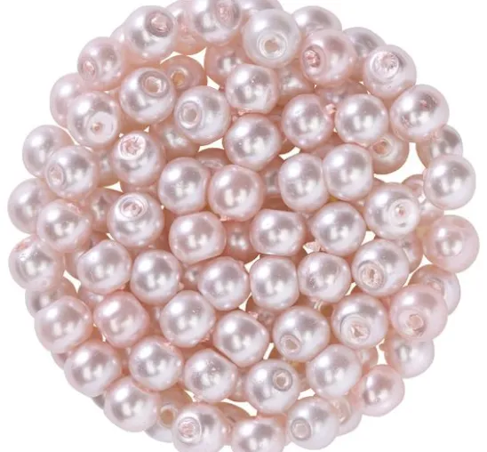 Glaswachsperlen, Ø 4 mm, 100 Stück