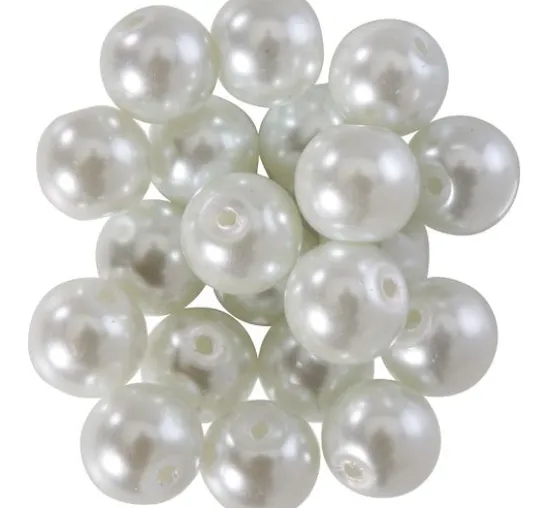 Glaswachsperlen, Ø 10 mm, 20 Stück
