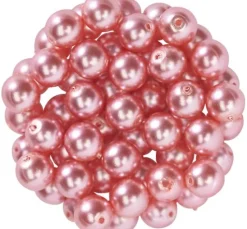 Glaswachsperlen, Ø 6 mm, 55 Stück