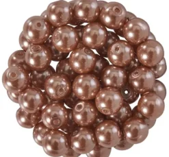 Glaswachsperlen, Ø 6 mm, 55 Stück
