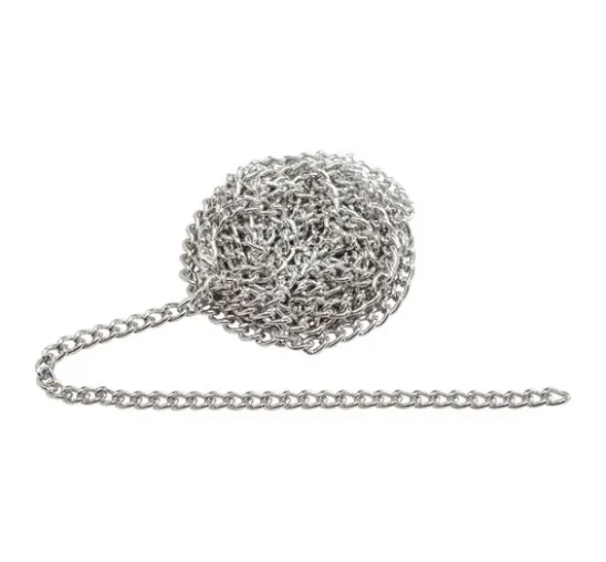 Gliederkette, 1 m, Aluminium, ca. B 3 x H 4 mm