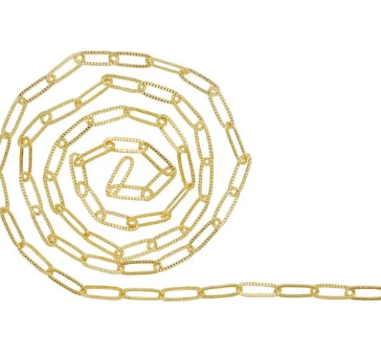 Gliederkette Paperclip geprägt