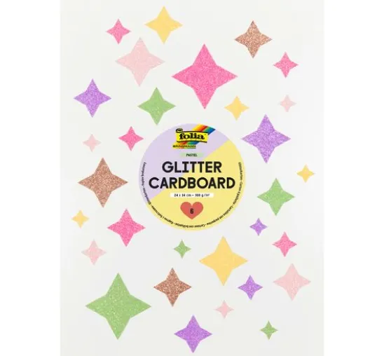 Glitterkarton Rainbow