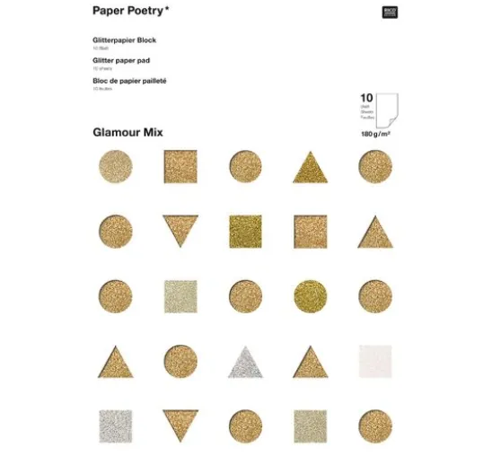 Glitterpapier "Glamour Mix"