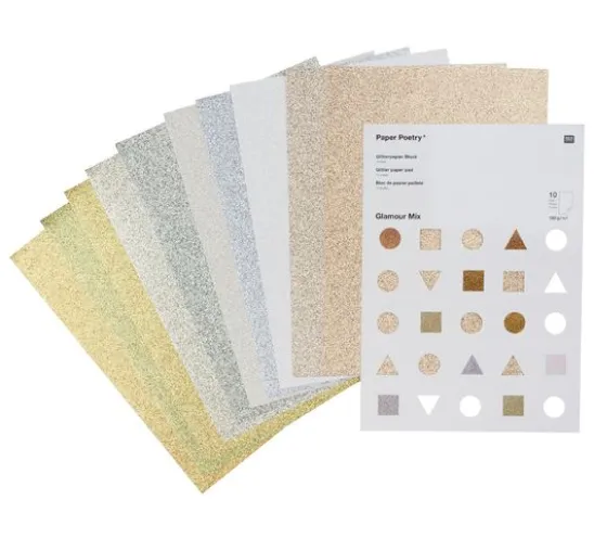 Glitterpapier "Glamour Mix"