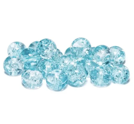Glitzerperlen, Ø 8 mm, 20 Stück