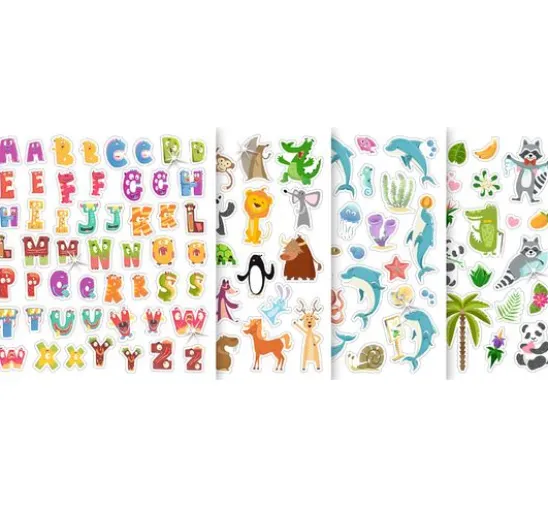 Glitzer-Sticker "Animals"