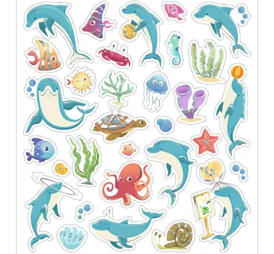 Glitzer-Sticker "Animals"