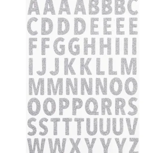 Glitzer-Sticker "Buchstaben"