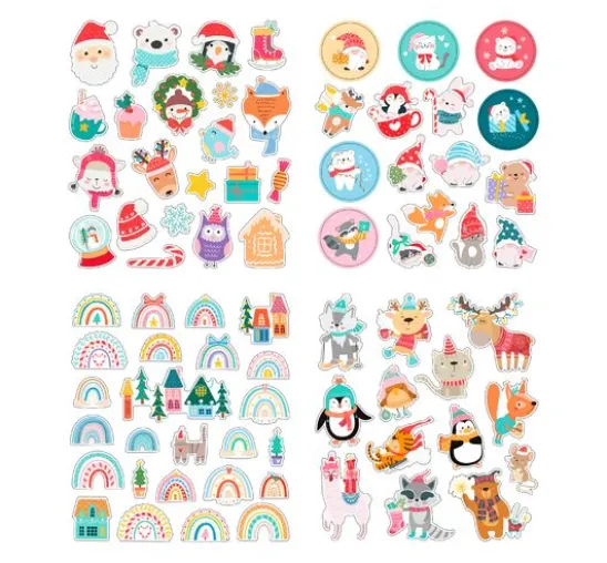 Glitzersticker-Set "Weihnachten"