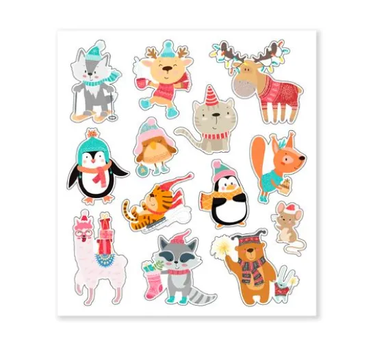 Glitzersticker-Set "Weihnachten"