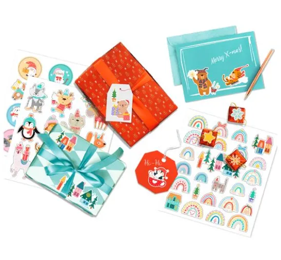Glitzersticker-Set "Weihnachten"