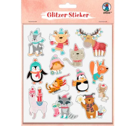 Glitzersticker-Set "Weihnachten"