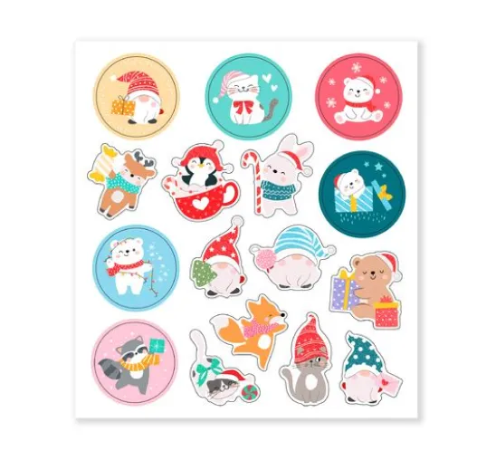 Glitzersticker-Set "Weihnachten"