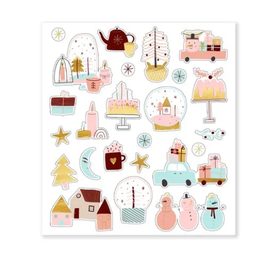Glitzersticker-Set "Winter"