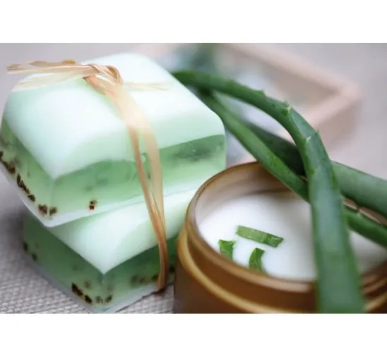 Glycerin Öko-Gießseife "Aloe Vera", opak