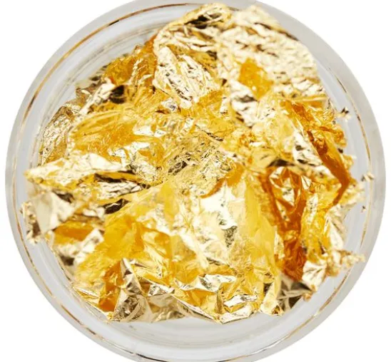 Gold Silber Partikelmix, 9 Tiegel