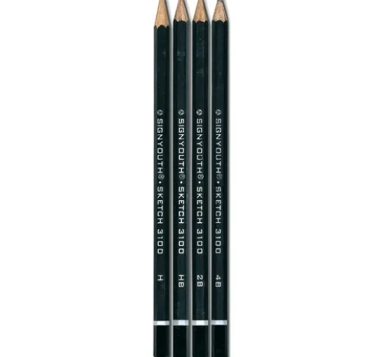 Graphit Bleistifte, 4er-Set