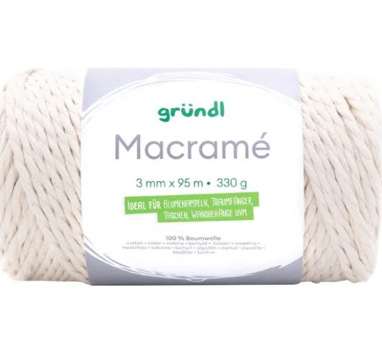 Gründl Baumwollkordel "Macramé"