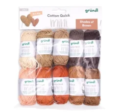 Gründl Cotton Quick Mini "Shades of Brown"