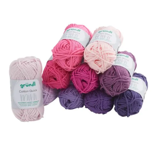 Gründl Cotton Quick Mini "Shades of Pink and Violet"