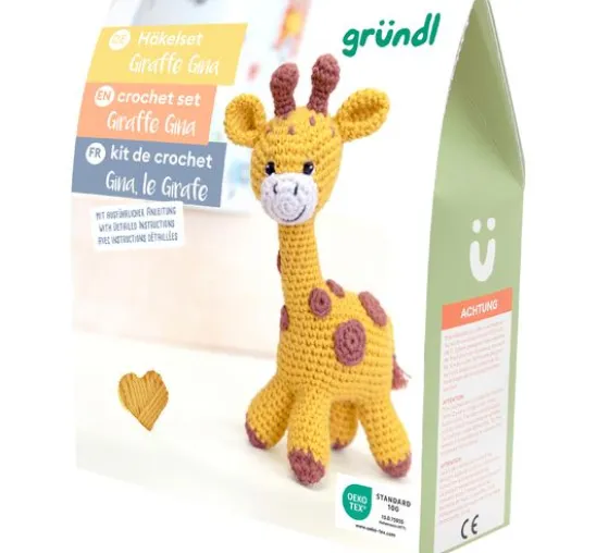 Gründl Häkelset "Giraffe Gina"