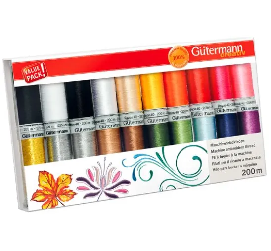 Gütermann Maschinenstickfaden-Set