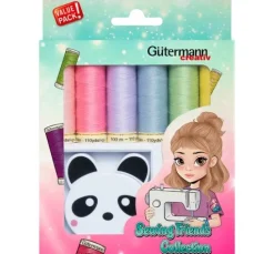Gütermann Sewing Friends Collection Set mit Rollmaßband Panda