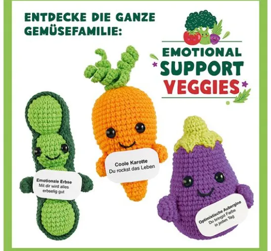 Häkel-Set "Emotional Support Veggies"