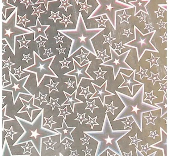 Holografie-Karton "Sterne"