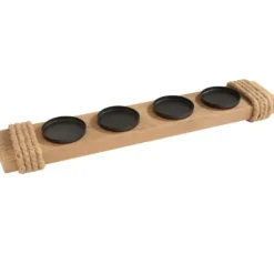 Holz-Adventskerzenhalter
