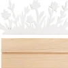 Holz-Deko "Blumenwiese auf Sockel"