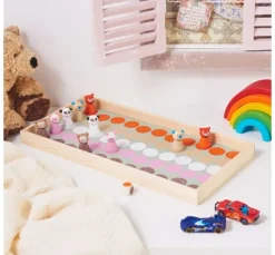Holzkugeln mit Gesicht "Cute Animals"