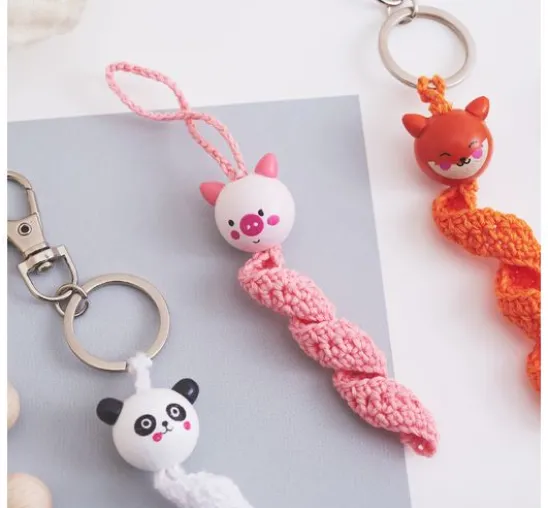 Holzkugeln mit Gesicht "Cute Animals"