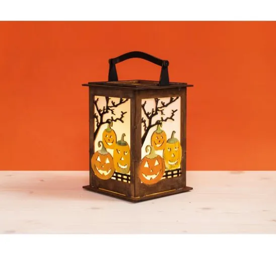 Holz-Laterne "Halloween", Bausatz