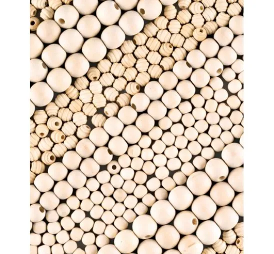 Holzperlen Jumbo Pack "Natural"