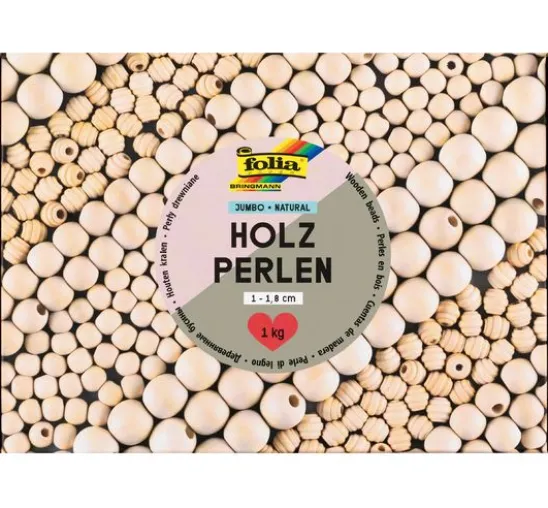 Holzperlen Jumbo Pack "Natural"
