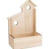 Holz-Pflanzschale "Häuschen"