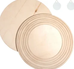 Holzplatten/-ringe Set