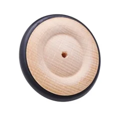 Holzrad mit Gummireifen, Ø ca. 64 mm