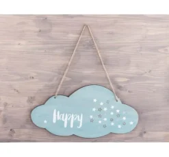 Holz-Schild "Wolke"