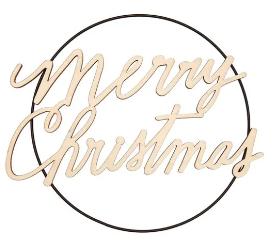 Holzschriftzug "Merry Christmas"