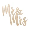 Holz Schriftzug Mini "Mr & Mrs"