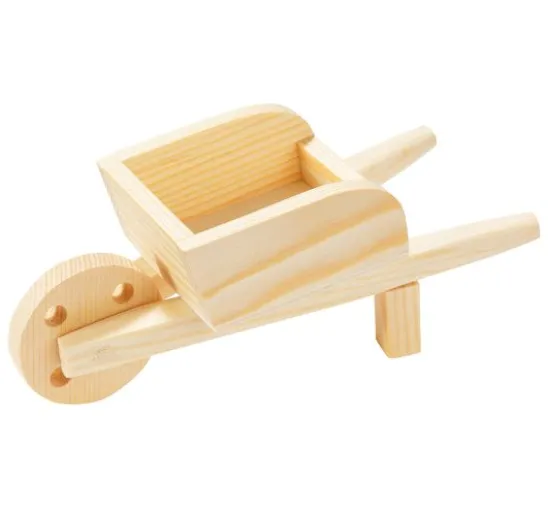 Holzschubkarre