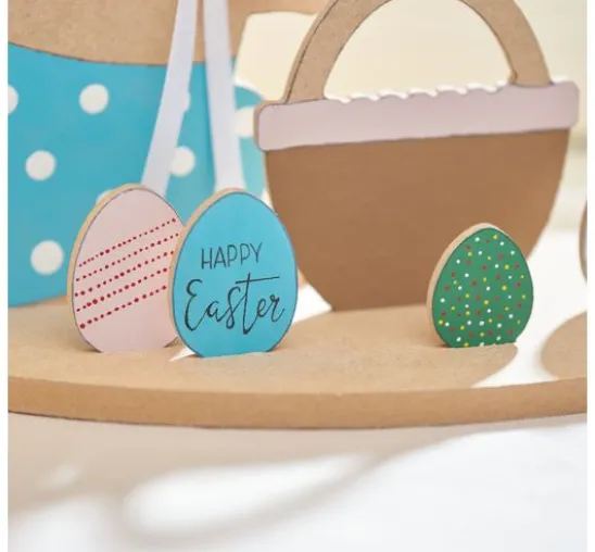 Holz-Steckmotiv "Hase im Osternest"