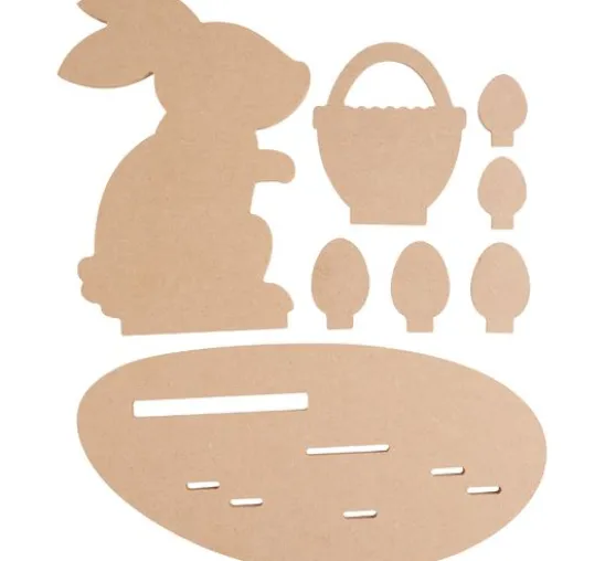Holz-Steckmotiv "Hase im Osternest"